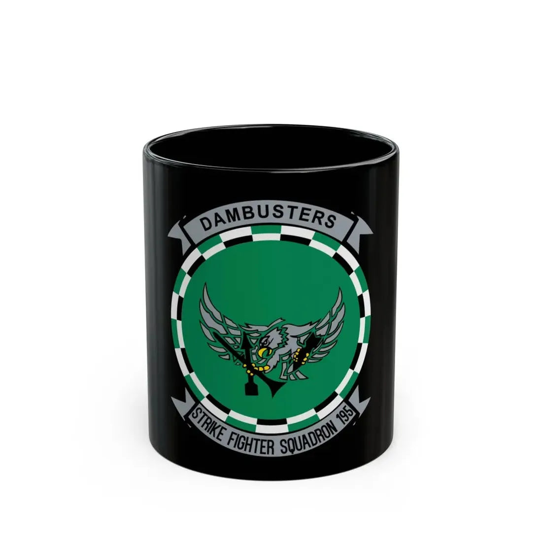 VFA 195 Dambusters (U.S. Navy) Black Coffee Mug 11oz - Go Mug Yourself