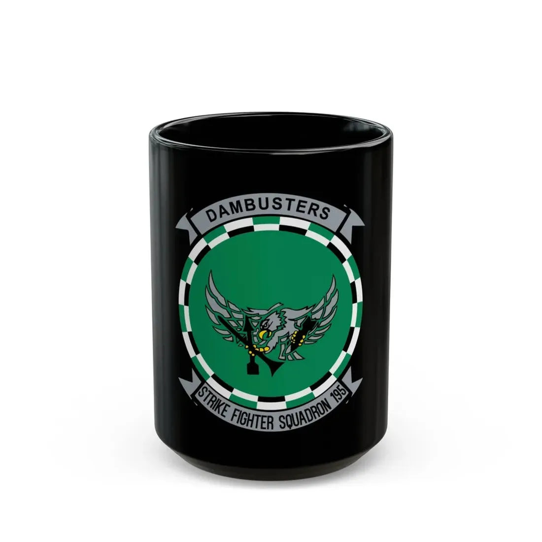 VFA 195 Dambusters (U.S. Navy) Black Coffee Mug 15oz - Go Mug Yourself