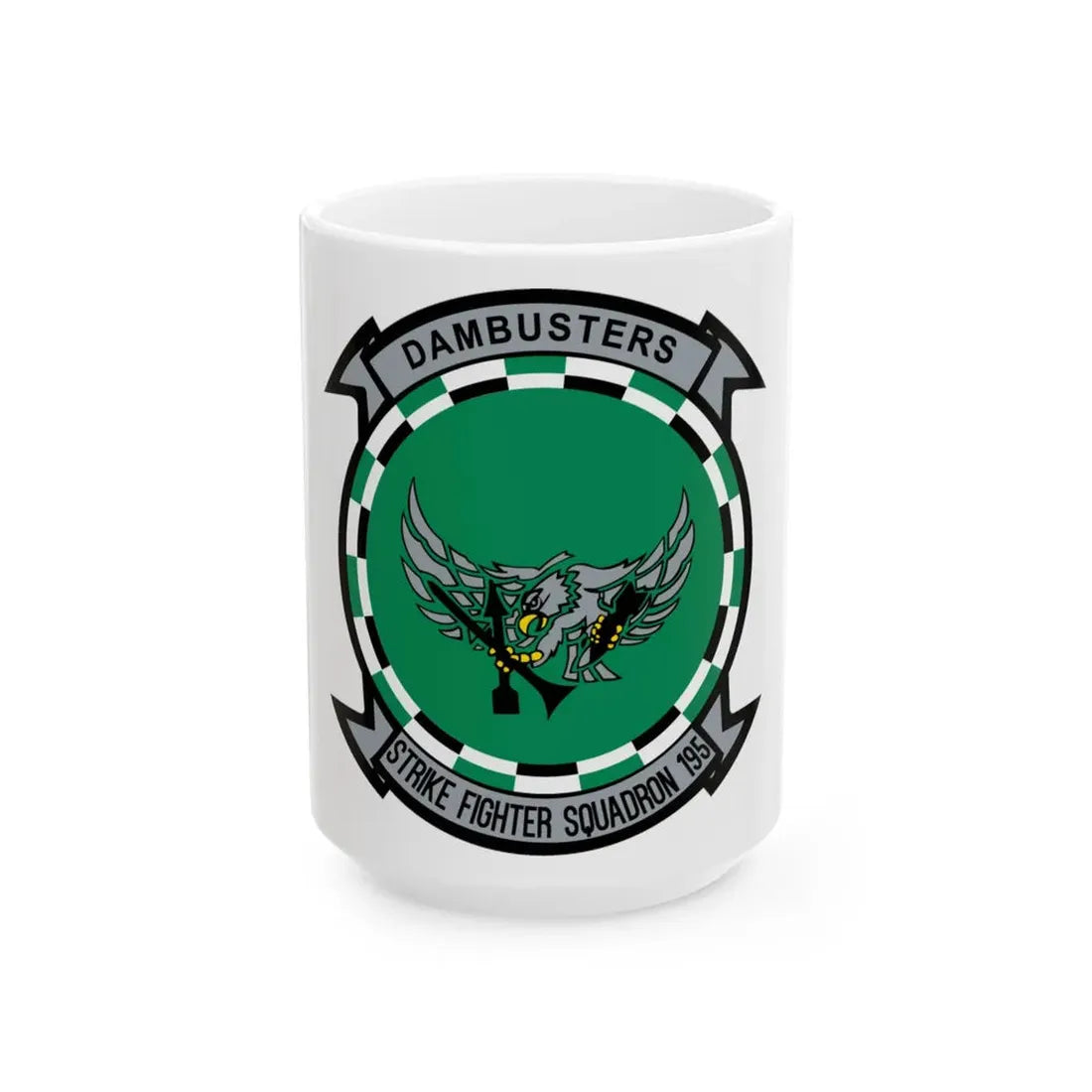 VFA 195 Dambusters (U.S. Navy) White Coffee Mug 15oz - Go Mug Yourself