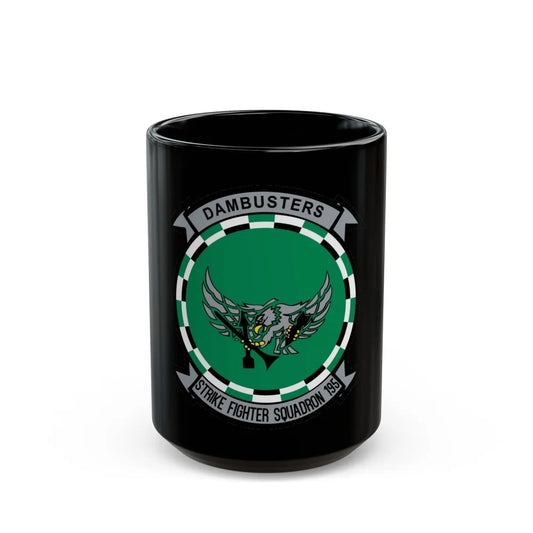 VFA 195 Strike Fighter Squadron 195 (U.S. Navy) Black Coffee Mug-15oz-Go Mug Yourself