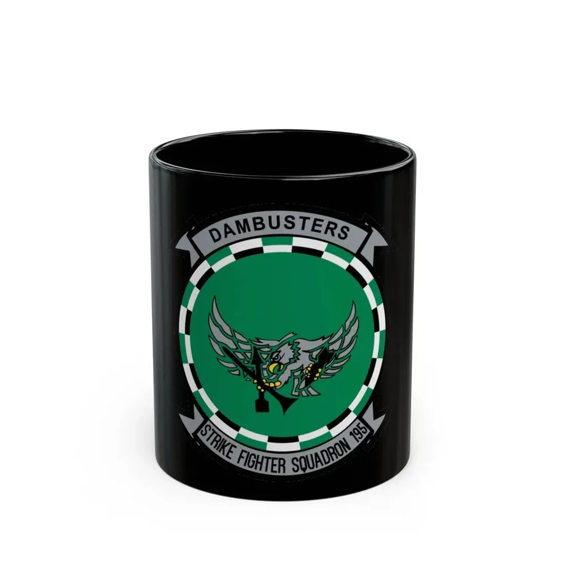 VFA 195 Strike Fighter Squadron 195 (U.S. Navy) Black Coffee Mug 11oz - Go Mug Yourself