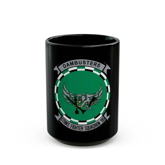 VFA 195 Strike Fighter Squadron 195 (U.S. Navy) Black Coffee Mug 15oz - Go Mug Yourself