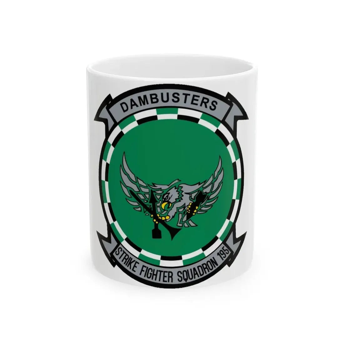 VFA 195 Strike Fighter Squadron 195 (U.S. Navy) White Coffee Mug 11oz - Go Mug Yourself