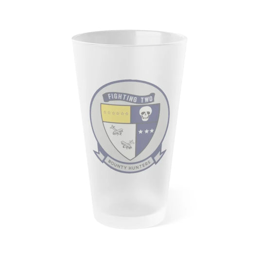 VFA 2 1 (U.S. Navy) Frosted Pint Glass 16oz-Go Mug Yourself