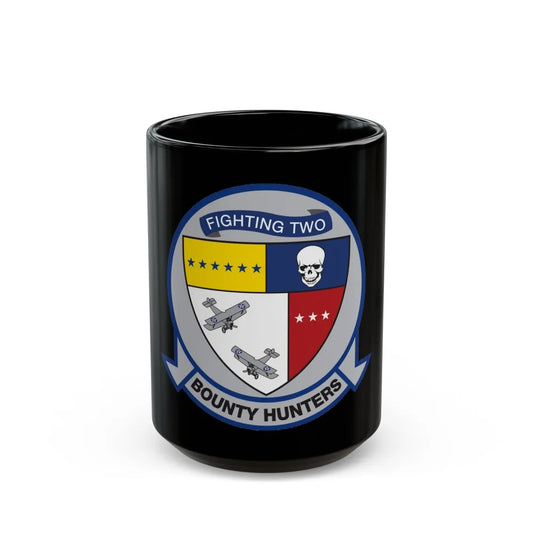 VFA 2 (U.S. Navy) Black Coffee Mug-15oz-Go Mug Yourself