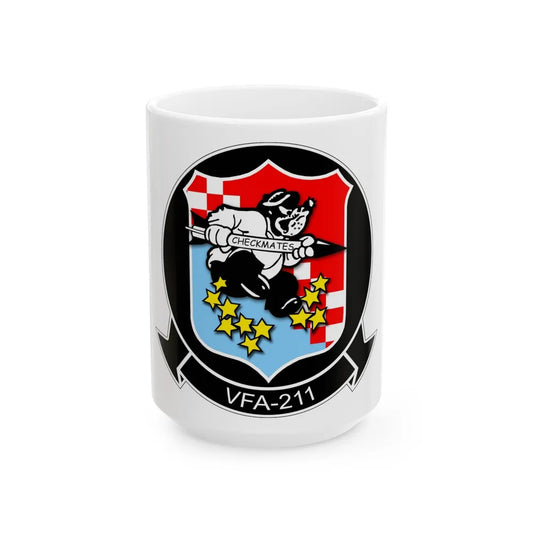 VFA 211 Strike Fighter Squadron 211 (U.S. Navy) White Coffee Mug-15oz-Go Mug Yourself