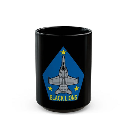 VFA 213 Black Lions (U.S. Navy) Black Coffee Mug-15oz-Go Mug Yourself