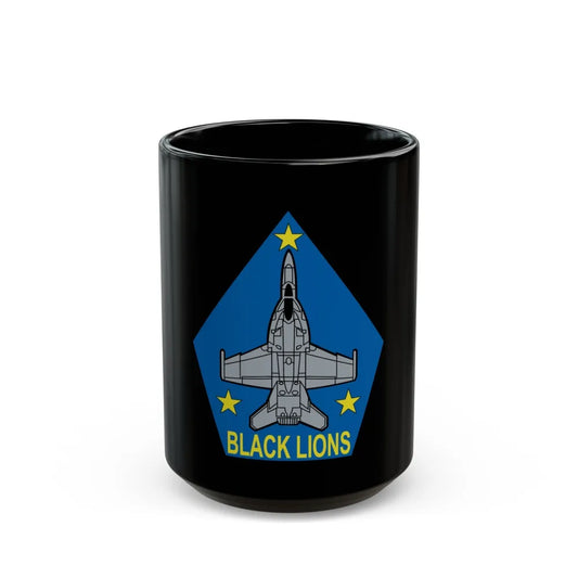 VFA 213 Black Lions (U.S. Navy) Black Coffee Mug-15oz-Go Mug Yourself