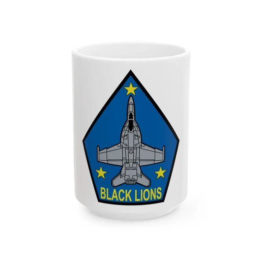 VFA 213 Black Lions (U.S. Navy) White Coffee Mug-15oz-Go Mug Yourself