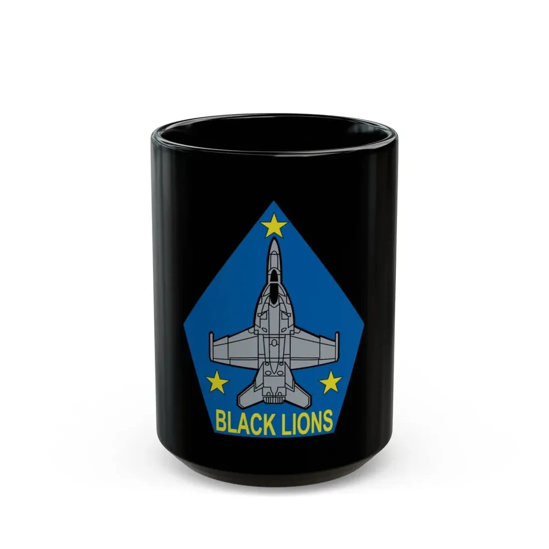 VFA 213 Black Lions (U.S. Navy) Black Coffee Mug 15oz - Go Mug Yourself
