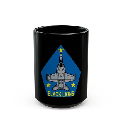 VFA 213 Black Lions (U.S. Navy) Black Coffee Mug 15oz - Go Mug Yourself