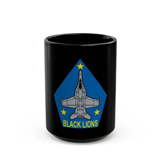 VFA 213 Black Lions (U.S. Navy) Black Coffee Mug 15oz - Go Mug Yourself