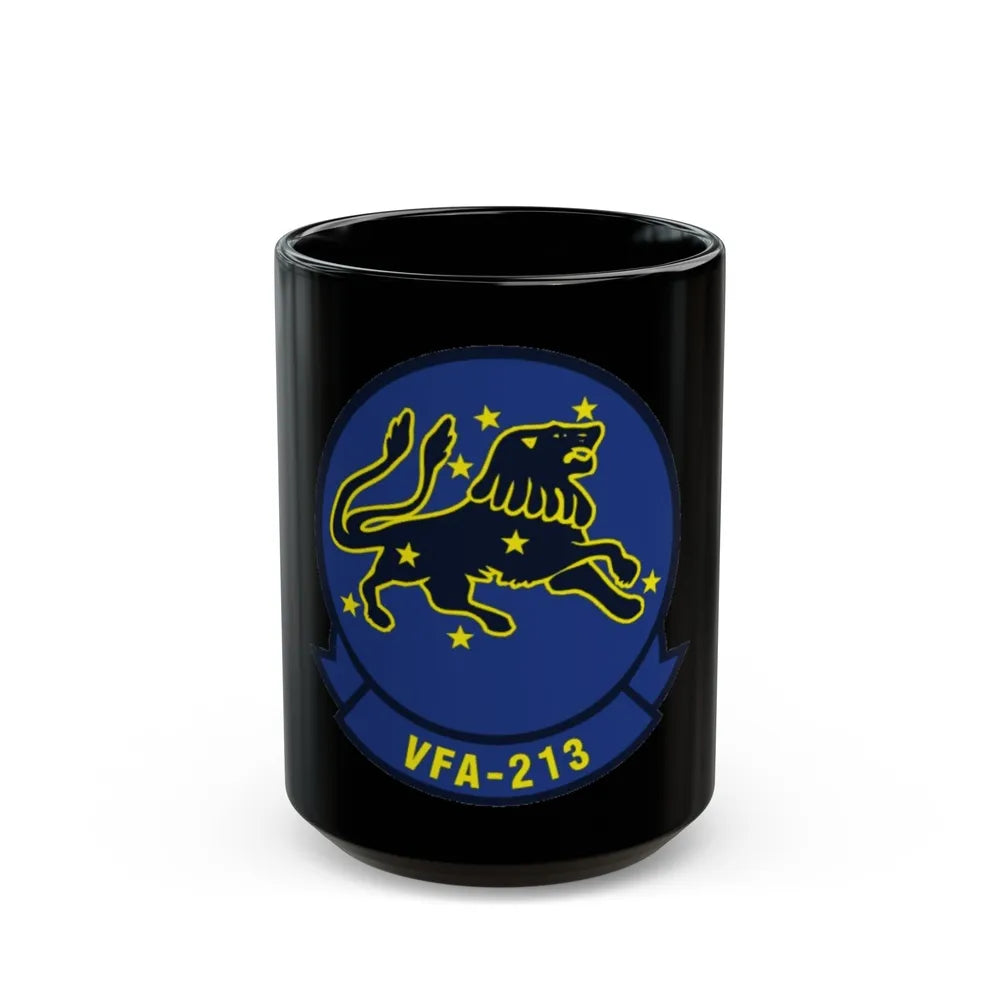 VFA 213 Strike Fighter Squadron 213 (U.S. Navy) Black Coffee Mug-15oz-Go Mug Yourself