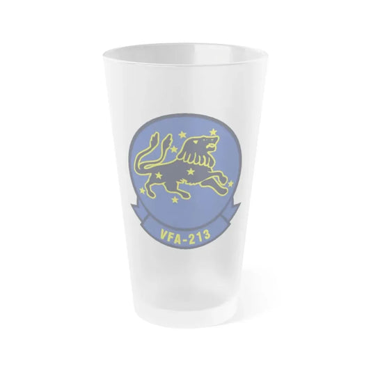VFA 213 Strike Fighter Squadron 213 (U.S. Navy) Frosted Pint Glass 16oz Default Title - Go Mug Yourself