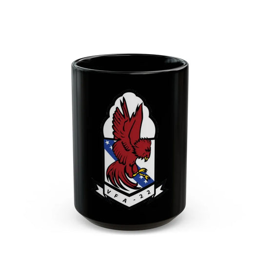 VFA 22 (U.S. Navy) Black Coffee Mug-15oz-Go Mug Yourself