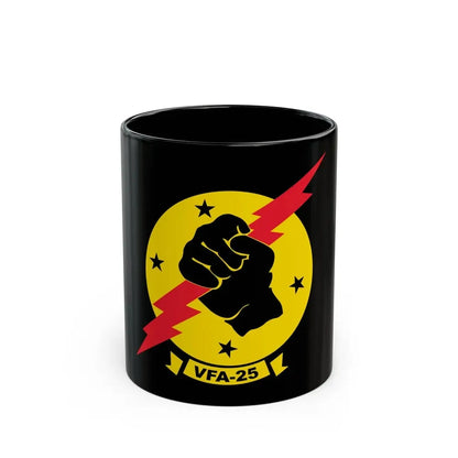 VFA 25 Fist of the Fleet (U.S. Navy) Black Coffee Mug 11oz - Go Mug Yourself