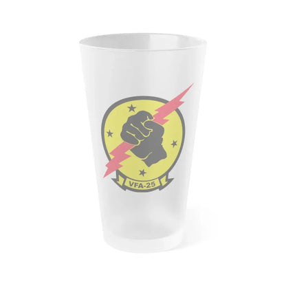 VFA 25 Fist of the Fleet (U.S. Navy) Frosted Pint Glass 16oz Default Title - Go Mug Yourself