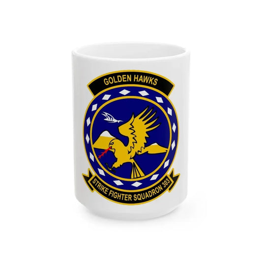 VFA 303 Strike Fighter Squadron 303 (U.S. Navy) White Coffee Mug 15oz - Go Mug Yourself