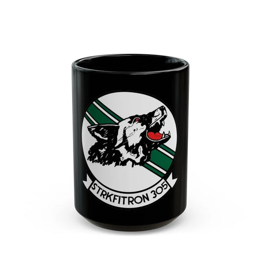 VFA 305 Strike Fighter Squadron 305 (U.S. Navy) Black Coffee Mug-15oz-Go Mug Yourself