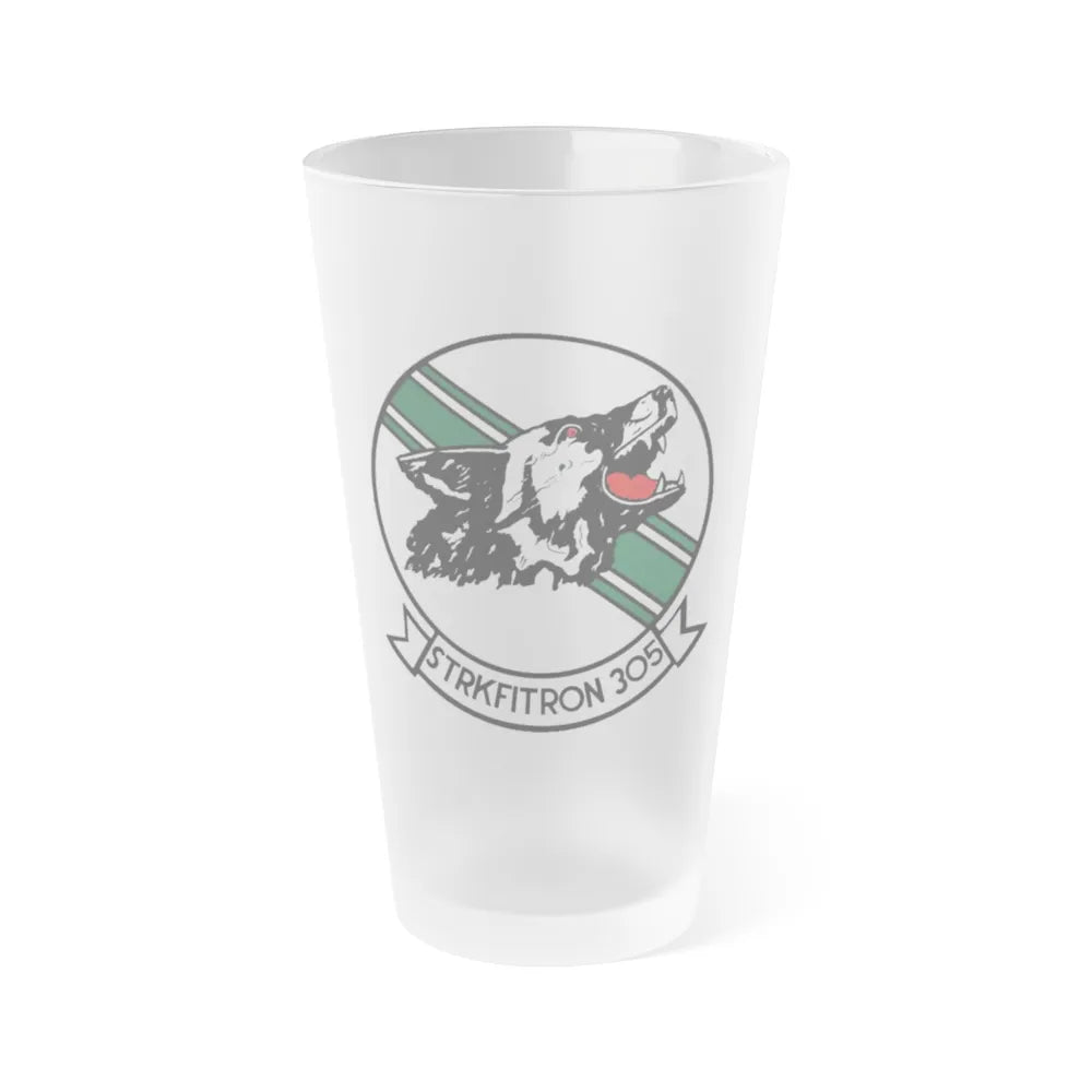 VFA 305 Strike Fighter Squadron 305 (U.S. Navy) Frosted Pint Glass 16oz-Go Mug Yourself