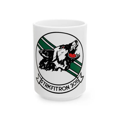 VFA 305 Strike Fighter Squadron 305 (U.S. Navy) White Coffee Mug-15oz-Go Mug Yourself