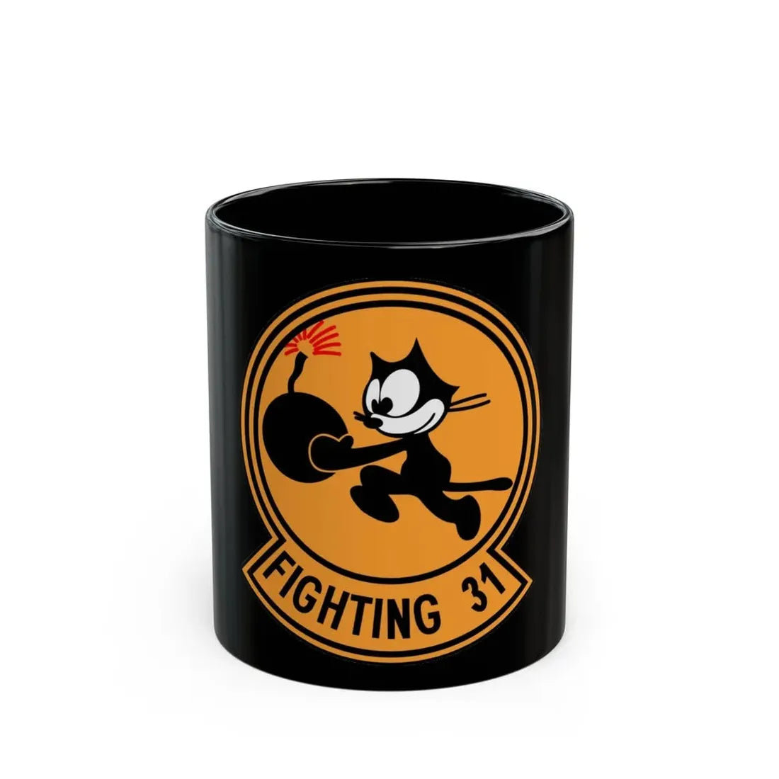 VFA 31 Strike Fighter Squadron 31 (U.S. Navy) Black Coffee Mug 11oz - Go Mug Yourself