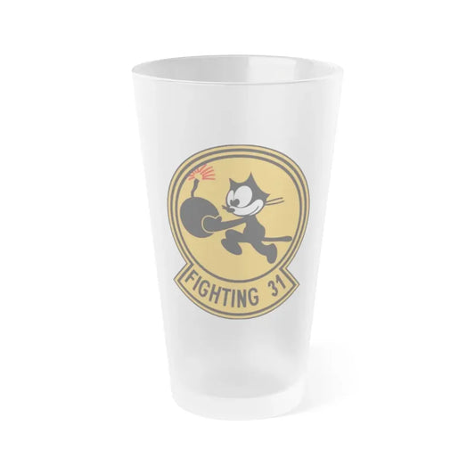 VFA 31 Strike Fighter Squadron 31 (U.S. Navy) Frosted Pint Glass 16oz Default Title - Go Mug Yourself