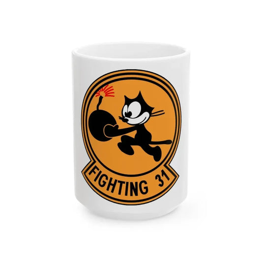 VFA 31 Strike Fighter Squadron 31 (U.S. Navy) White Coffee Mug 15oz - Go Mug Yourself