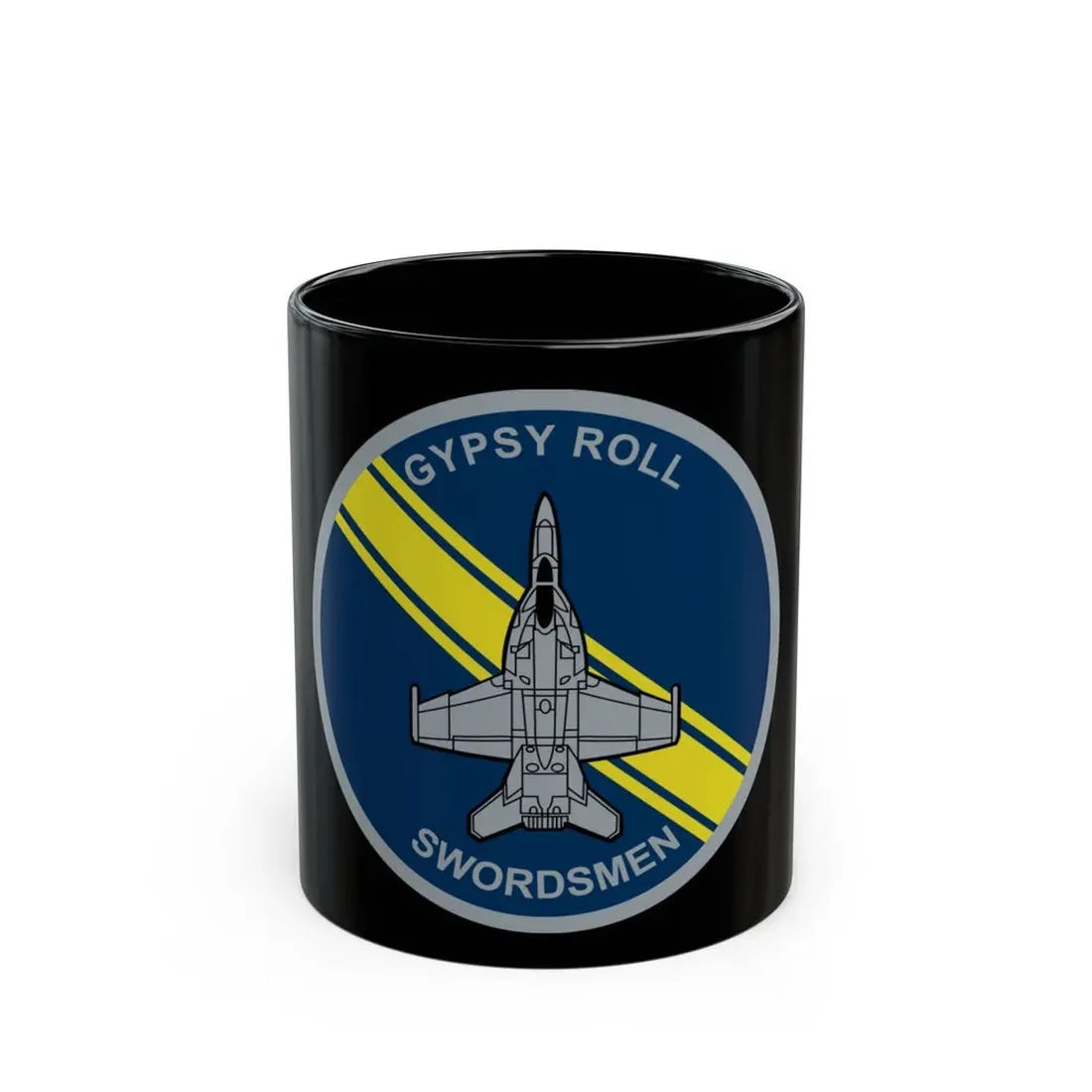 VFA 32 Fighting Swordsmen (U.S. Navy) Black Coffee Mug 11oz - Go Mug Yourself