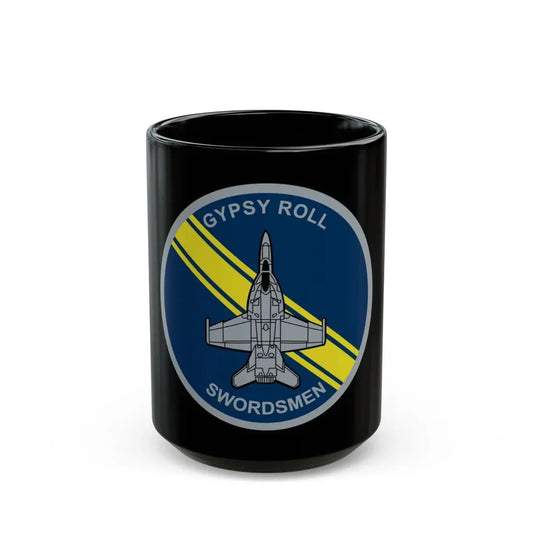VFA 32 Fighting Swordsmen (U.S. Navy) Black Coffee Mug 15oz - Go Mug Yourself