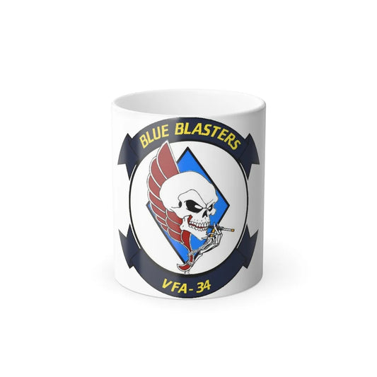 VFA 34 1 (U.S. Navy) Color Changing Mug 11oz-11oz-Go Mug Yourself