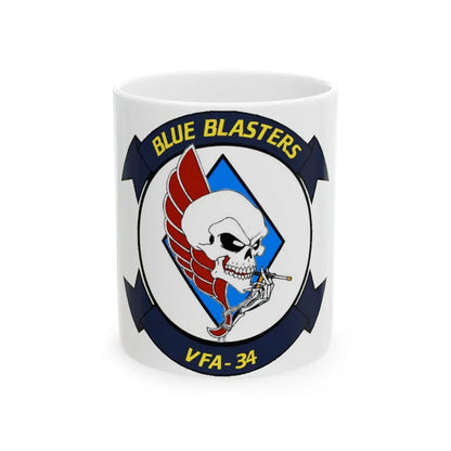 VFA 34 1 (U.S. Navy) White Coffee Mug-11oz-Go Mug Yourself