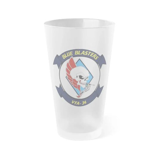 VFA 34 1 (U.S. Navy) Frosted Pint Glass 16oz Default Title - Go Mug Yourself