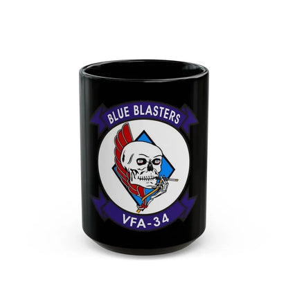 VFA 34 (U.S. Navy) Black Coffee Mug 15oz - Go Mug Yourself