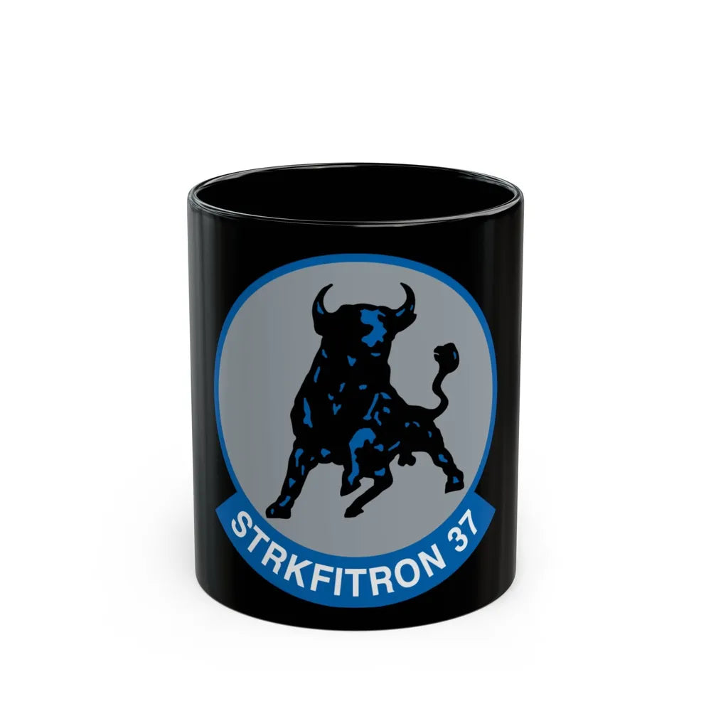 VFA 37 Ragin' Bulls STRKFITRON 37 (U.S. Navy) Black Coffee Mug-11oz-Go Mug Yourself