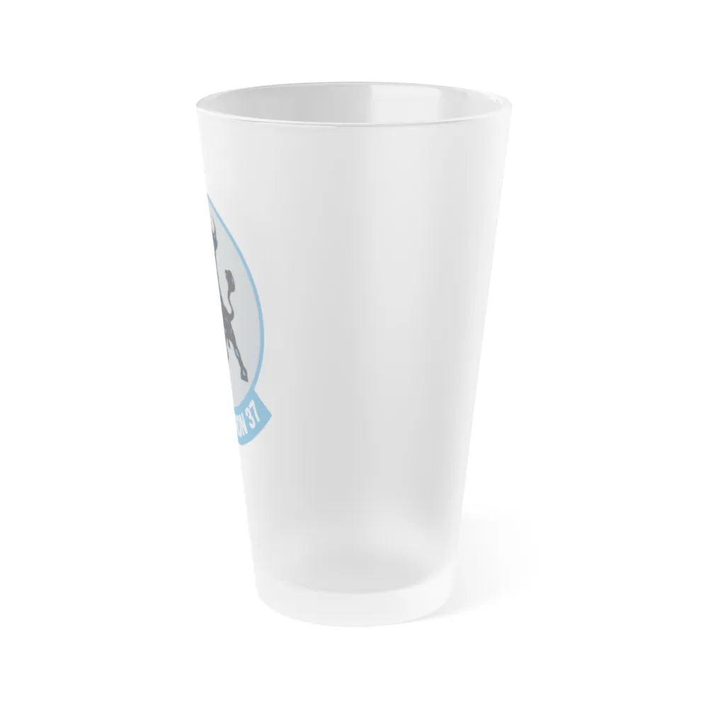 VFA 37 Ragin' Bulls STRKFITRON 37 (U.S. Navy) Frosted Pint Glass 16oz-Go Mug Yourself