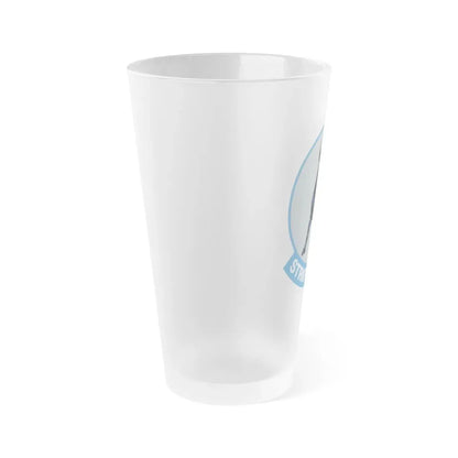 VFA 37 Ragin' Bulls STRKFITRON 37 (U.S. Navy) Frosted Pint Glass 16oz - Go Mug Yourself
