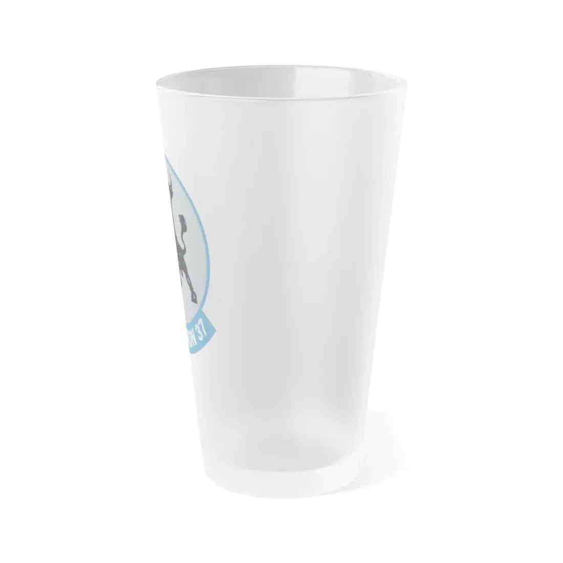VFA 37 Ragin' Bulls STRKFITRON 37 (U.S. Navy) Frosted Pint Glass 16oz - Go Mug Yourself