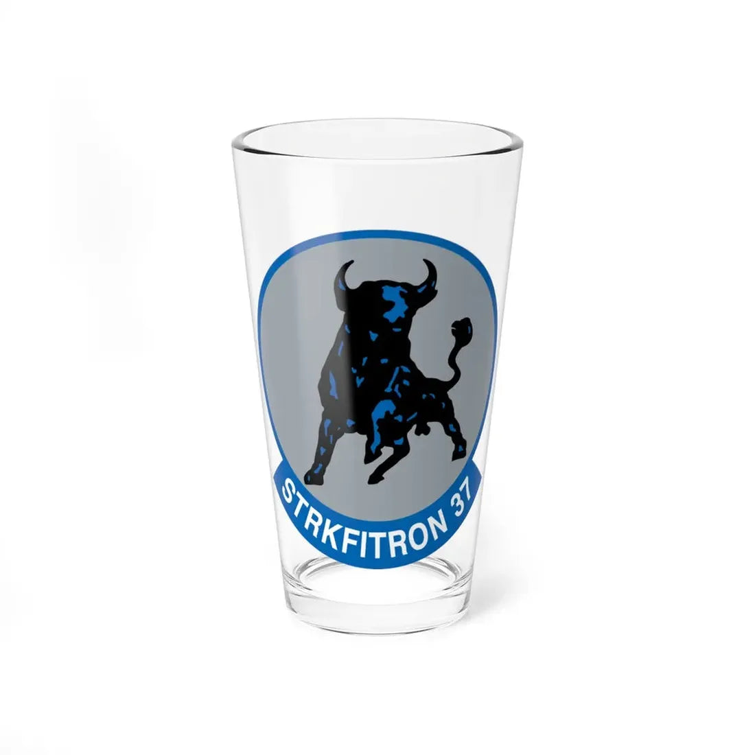 VFA 37 Ragin' Bulls STRKFITRON 37 (U.S. Navy) Pint Glass 16oz 16oz - Go Mug Yourself