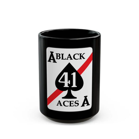 VFA 41 Black Aces (U.S. Navy) Black Coffee Mug-15oz-Go Mug Yourself