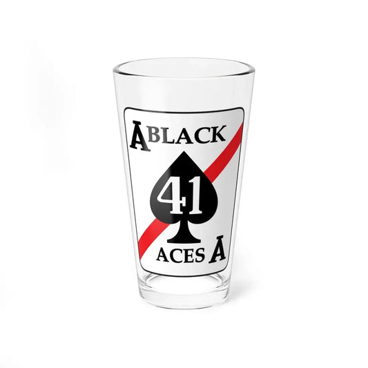 VFA 41 Black Aces (U.S. Navy) Pint Glass 16oz 16oz - Go Mug Yourself