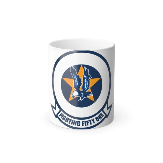VFA 51 Fighting Fifty One (U.S. Navy) Color Changing Mug 11oz-11oz-Go Mug Yourself