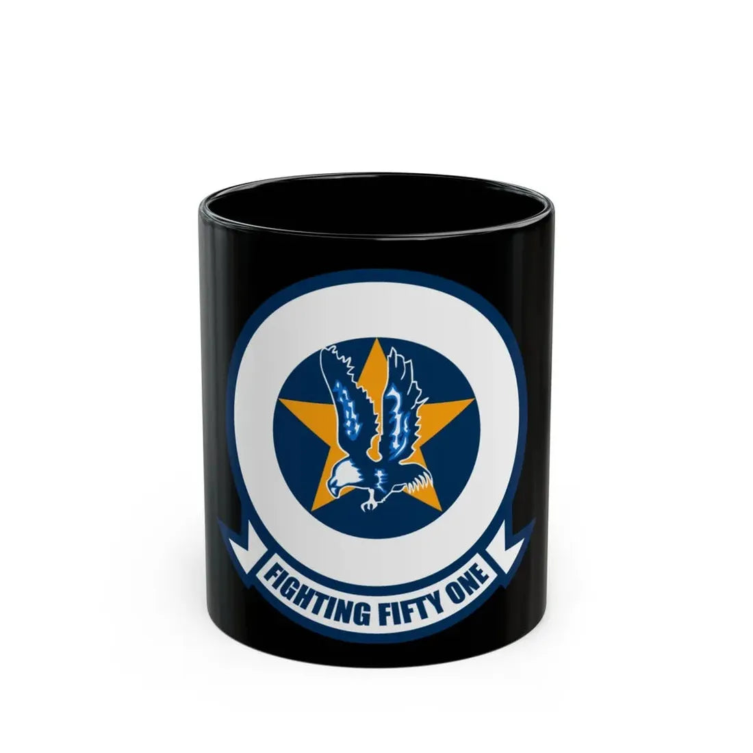 VFA 51 Fighting Fifty One (U.S. Navy) Black Coffee Mug 11oz - Go Mug Yourself