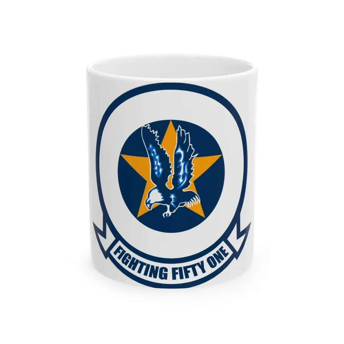 VFA 51 Fighting Fifty One (U.S. Navy) White Coffee Mug 11oz - Go Mug Yourself