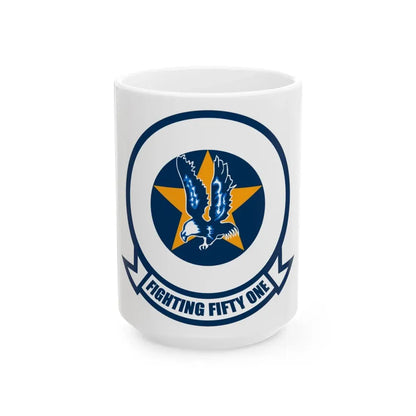 VFA 51 Fighting Fifty One (U.S. Navy) White Coffee Mug 15oz - Go Mug Yourself
