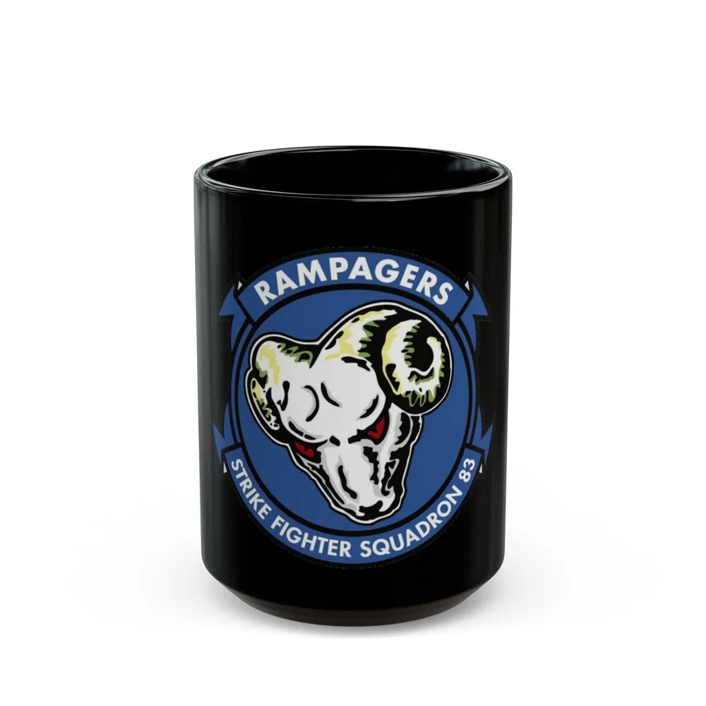 VFA 83 Strike Fighter Squadron 83 (U.S. Navy) Black Coffee Mug-15oz-Go Mug Yourself