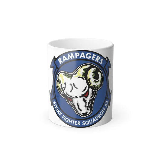 VFA 83 Strike Fighter Squadron 83 (U.S. Navy) Color Changing Mug 11oz-11oz-Go Mug Yourself