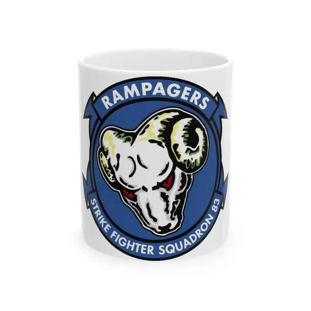 VFA 83 Strike Fighter Squadron 83 (U.S. Navy) White Coffee Mug-11oz-Go Mug Yourself