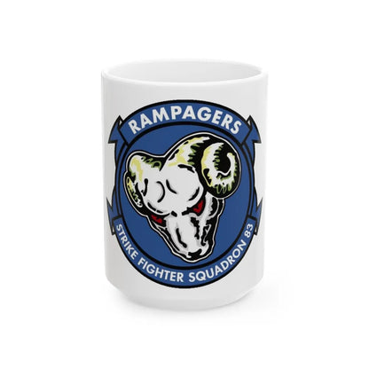 VFA 83 Strike Fighter Squadron 83 (U.S. Navy) White Coffee Mug-15oz-Go Mug Yourself