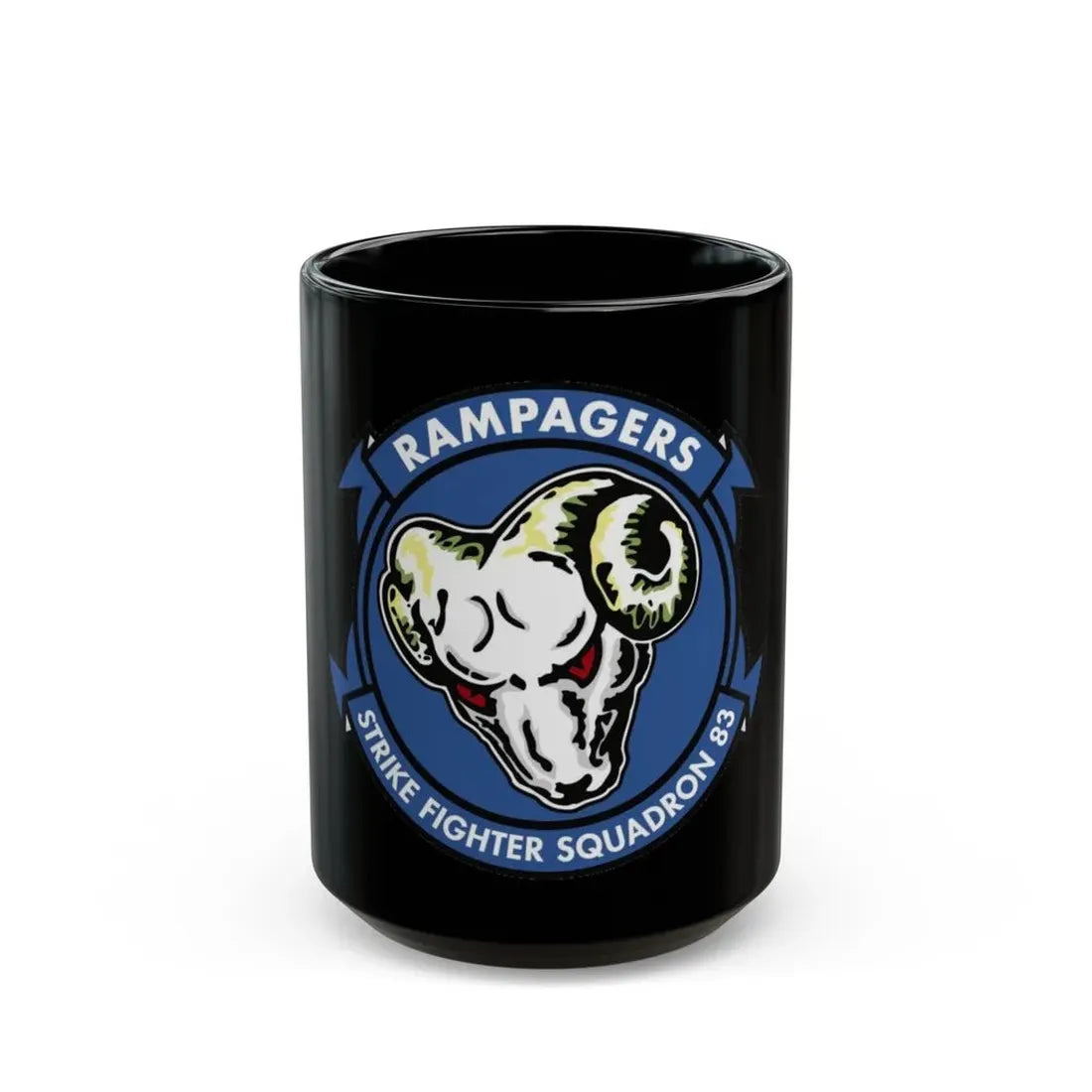 VFA 83 Strike Fighter Squadron 83 (U.S. Navy) Black Coffee Mug 15oz - Go Mug Yourself